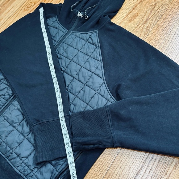 OLD NAVY BLACK Zip Up Long Sleeve Soft Slouchy Dynamic Fleece Hybrid Hoodie XXL - Picture 12 of 16